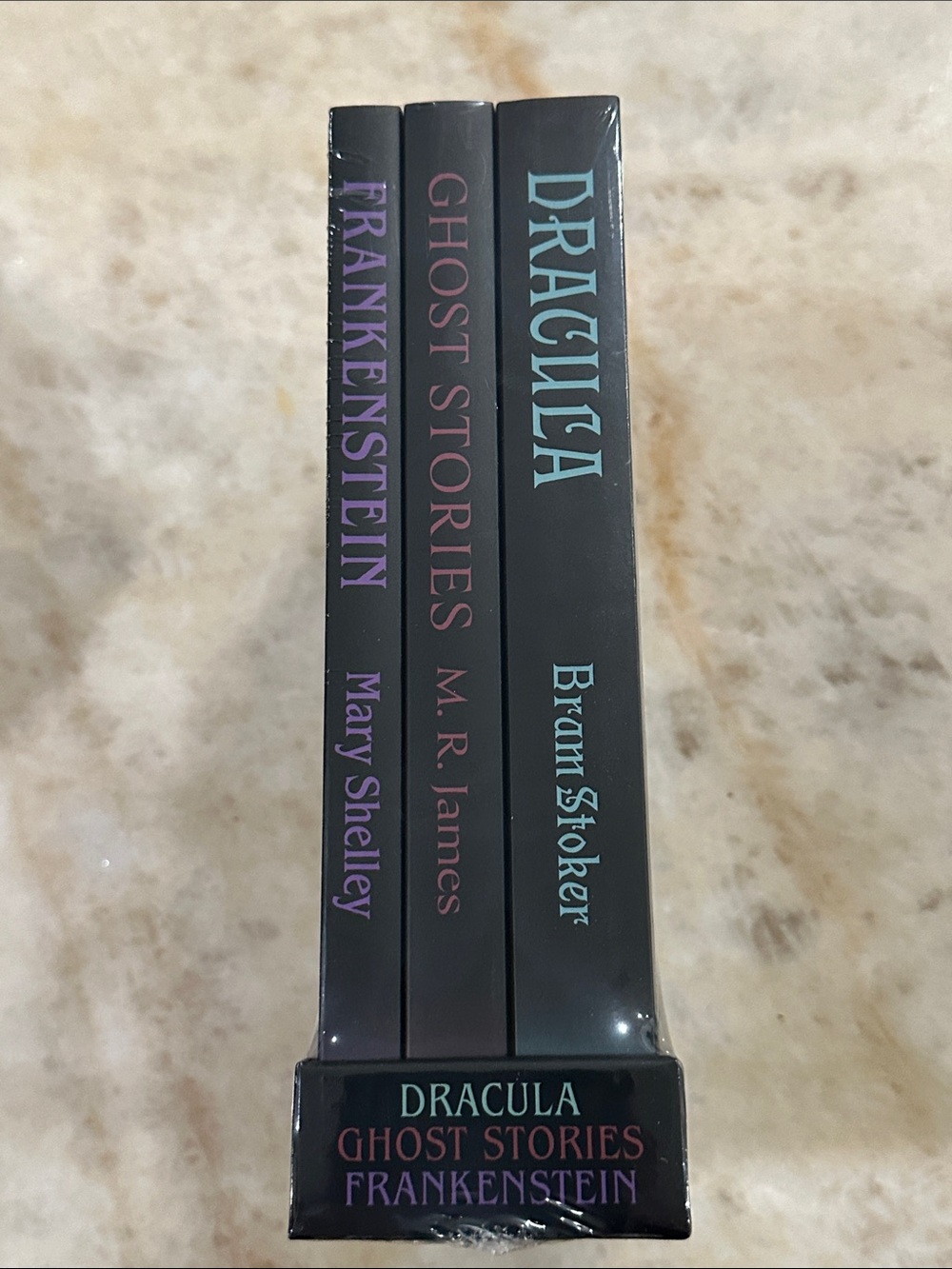 Classic Gothic Book Set - Black with Purple & Teal Accents